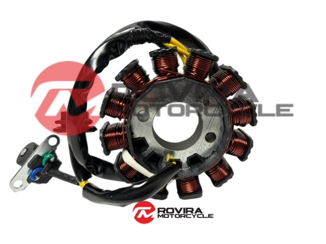 Scooter GY6 200cc 161cc 12 Pole Stator Magneto for 161QMK engine (DC POWERED)