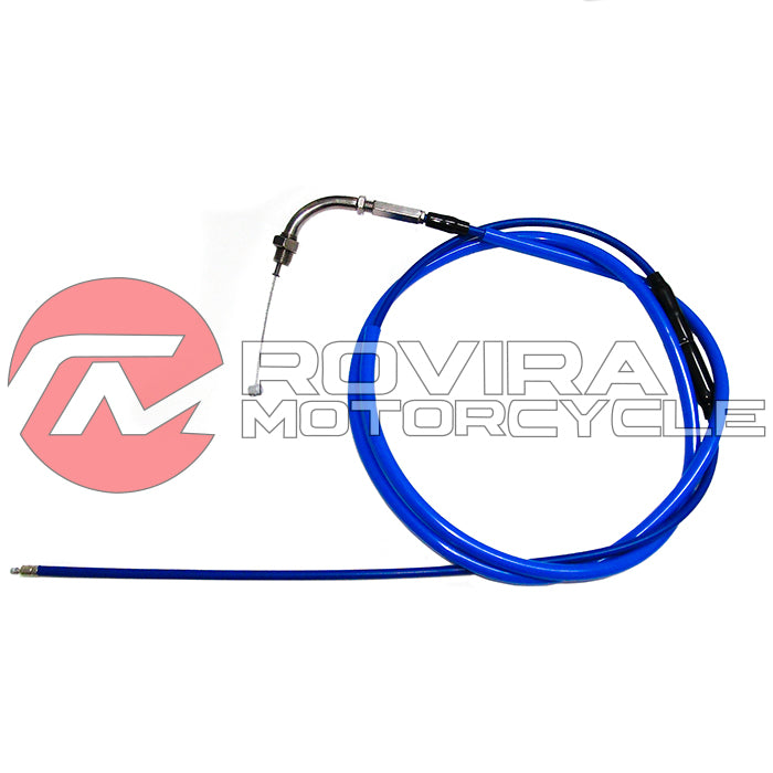 Scooter GY6 50cc 150cc OKO KOSO MIKUNI Flatside Throttle Cable 76" BLUE PWK