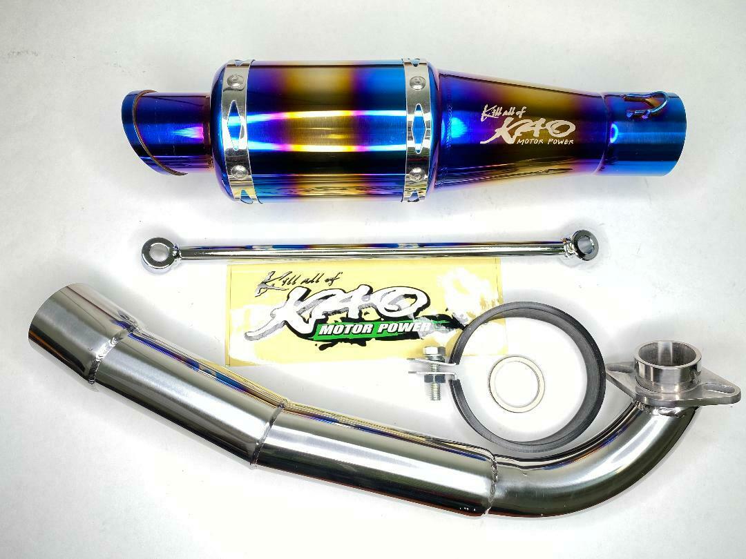 Scooter BWS 125 KAO Stainless Steel Free Flow Exhaust System For TTMRC 4 Valve